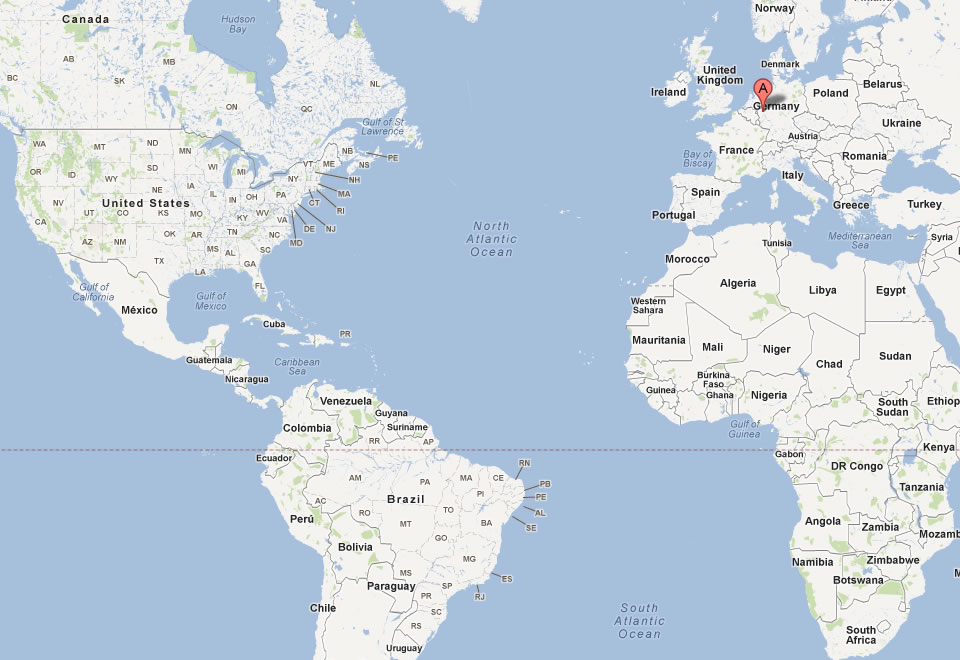 map of koln world